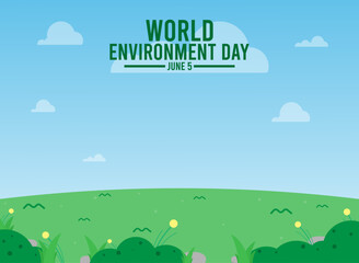 Fototapeta premium World environment day. June 5. Poster or banner.