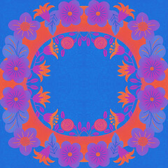 abstract floral background with flowers