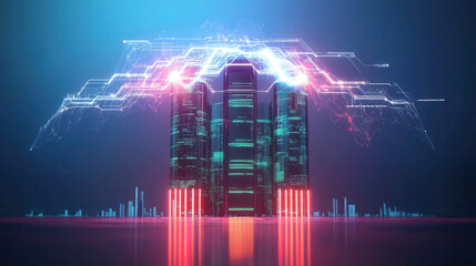 Smart city innovation energy-saving buildings with disaster warning centers for earthquake preparedness
