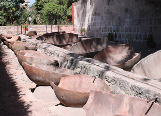 washing area of cloister Santa Catalina in Arequipa