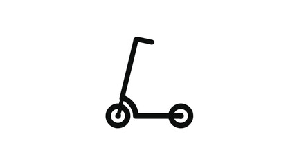 Scooter Icon: Minimalist Vector Graphic for Websites & Apps