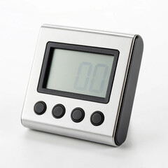 Obraz premium Kitchen timer with digital display isolated on white background