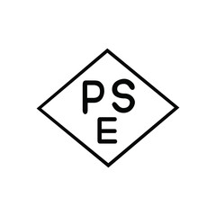 PSE Black Vector Icon Sign