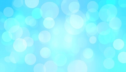 Blue Bokeh Lights Background.