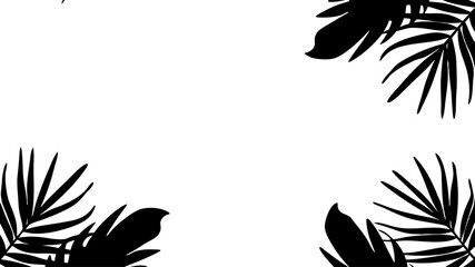 Tropical leaves background design summer concept