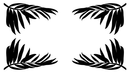 Tropical leaves background design summer concept