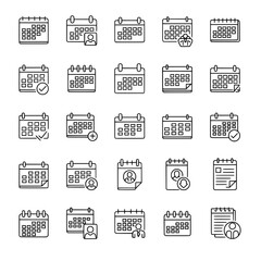 calendar doodle icon illustration 