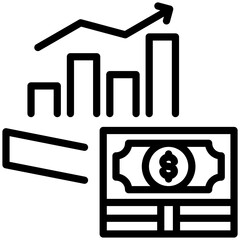 Growth icon for business, website, application, printing, document, poster design, etc