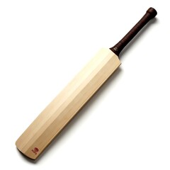 Modern wooden cricket bat isolated on a white or transparent background, highlighting its smooth grain, classic shape, and ready-for-play design in a clean, professional layout.