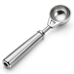 Stainless steel ice cream scoop with grip