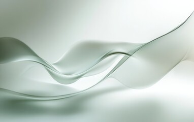 Naklejka premium Abstract flowing shapes, light gray tones
