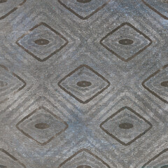 Rhombus abstract tribal seamless pattern. Modern texture. Repeating geometric tiles.