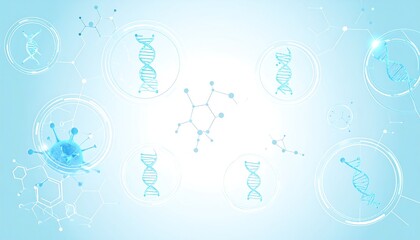 DNA with Virus, and Science Background.