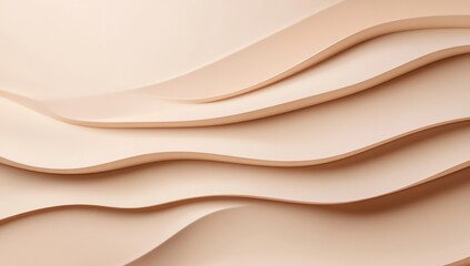 Abstract, beige, wavy layers