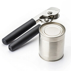 Can opener with soft grip handle