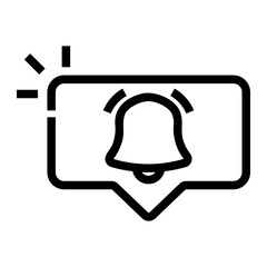 notification Line Icon