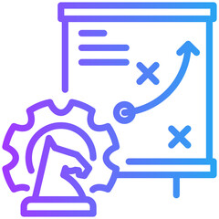 Business strategic   icon for strategic planning, website, application, printing, document, poster design, etc