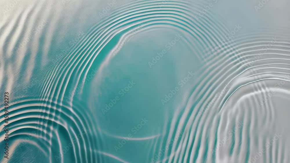 Poster delicate water surface with turquoise hue and ripple patterns creating mesmerizing visual effects wi