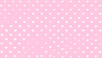 Pink Hearts Pattern Background.