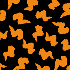 Chicken wing seamless pattern vector illustration, Fried chicken seamless pattern. Chicken wings background