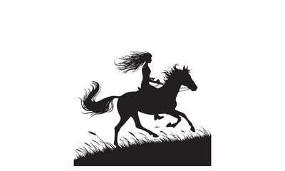 Galloping Horse Silhouette