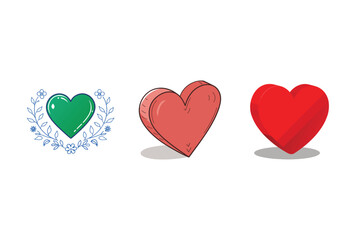 Adorable collection of love emojis high quality vector graphics for design projects