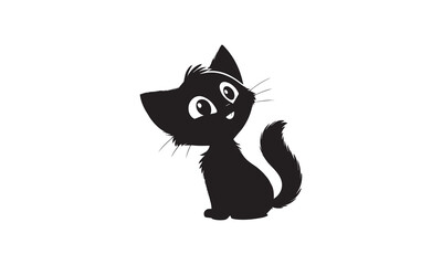 Cute Kitten Silhouette