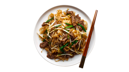 Beef Chow Fun Stir Fry Noodles Asian Cuisine Delicious Food