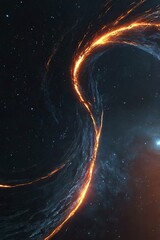 Solitude Among Stars: Lone Astronaut Tethered to Spacecraft, Adrift in the Vastness of Space, Visor Mirroring Galaxies Beyond