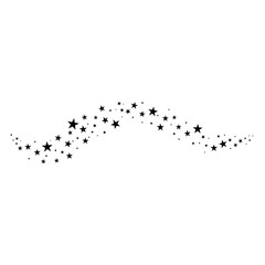 Shooting Star Trail Silhouette. Vector Illustration © Arjuna