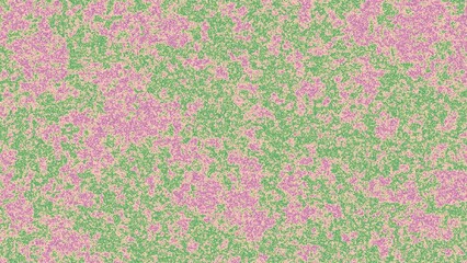 Abstract pixel-style texture in pink, green, and cream colors. Digital noise pattern with vibrant contrast and organic feel. Ideal for backgrounds, print design, or digital visual effects.