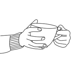 hand with cup