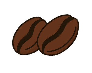 coffee beans on a white background