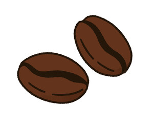 coffee beans isolated on white