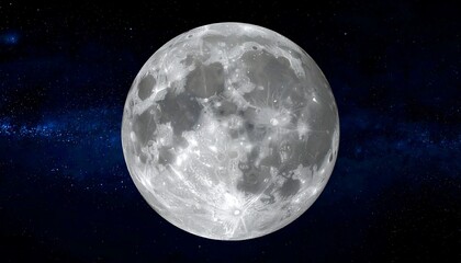 Fototapeta premium Full Moon with Night Sky, and Stars.