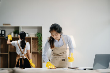 Efficient and professional housekeeping with our dynamic cleaning duo. Perfect teamwork ensures spotless cleanliness