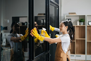 Efficient and professional housekeeping with our dynamic cleaning duo. Perfect teamwork ensures...