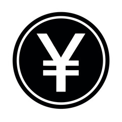 Fototapeta premium Yen Sign Vector Icon – Japanese Currency Symbol. Representing Japanese money, finance, and economic transactions.