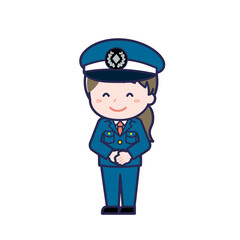 警備員／ななめ／女性 01