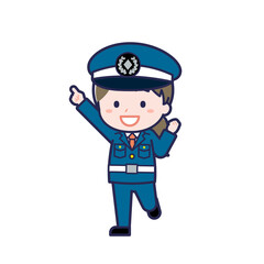 Fototapeta premium 警備員／ななめ／女性 05