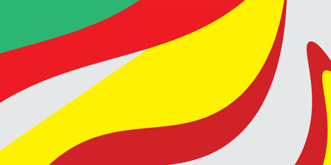 Red Wave on White Background art curve background for business with space for text modern good simple abstract