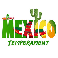 The colorful energy of Mexico. The hot spirit and unique character of the culture.
