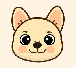 Happy Cute Dogs vector minimalist