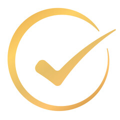 gold check mark icon 