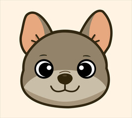Happy Cute Dogs vector minimalist