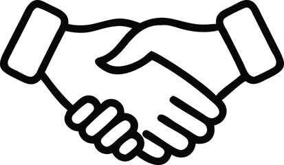 Handshake Icon Partnership, Agreement, Collaboration, Deal, Unity