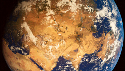 A view of planet Earth from above