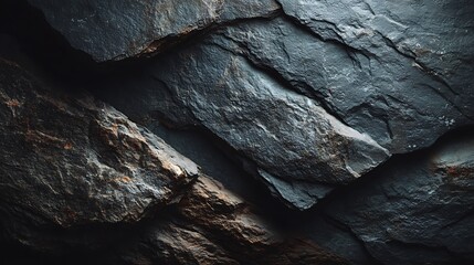 Dark slate stone abstract