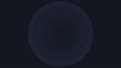 Smooth abstract background featuring concentric circular rings on a clean dark base. Ideal for modern design, tech themes, branding visuals, and digital backdrops.