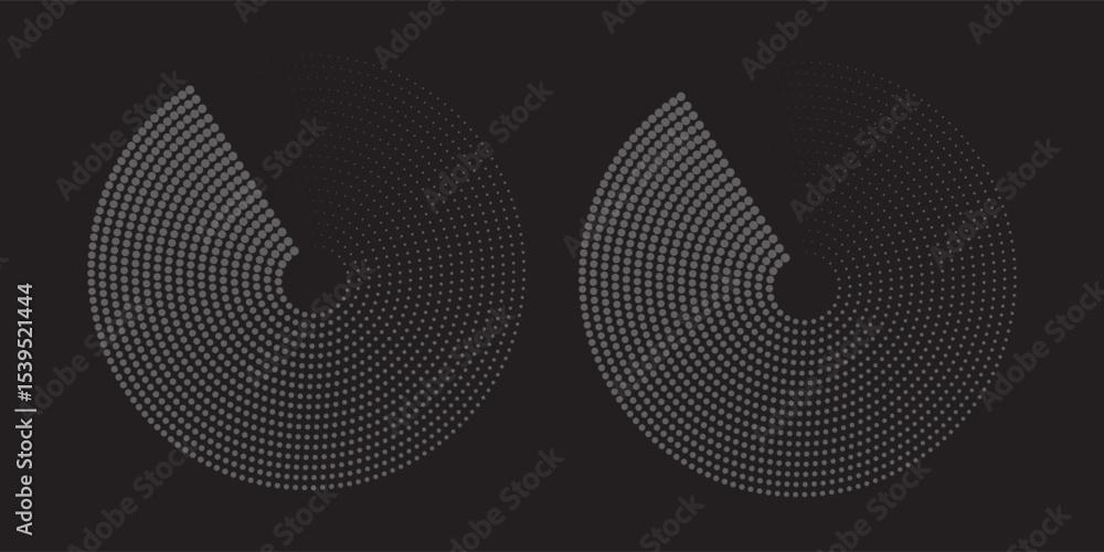Aufkleber spiral with gray colors lines as dynamic abstract vector background or logo or icon. spiral circle a